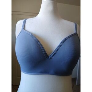 Nautica Intimates Bra Women 40DD Blue Wireless T Shirt Confort